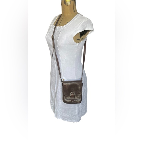 Vintage Aldo Small Brown Leather Crossbody Bag - Picture 11 of 11